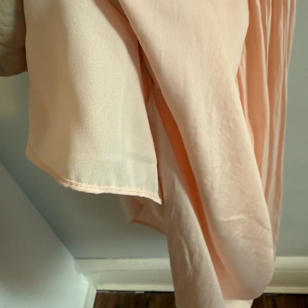 GAP Soft Pink Midi Dress, Elastic Bodice, Size XS - Picture 4 of 5